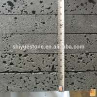 China Hainan black lava stone volcanic stone volcanic rock stone tile