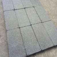 Hot sale G684 tumbled paver black basalt tumbled paver