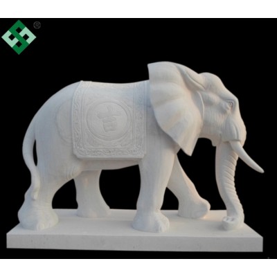 White marble elephant statue for sale