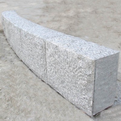 light grey granite paving road stone curbs